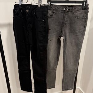 Joe’s Jeans Boys Black and Gray Jeans Set Size 10
